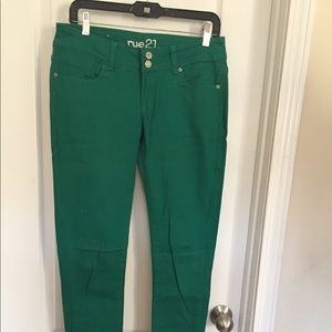 Green skinnies